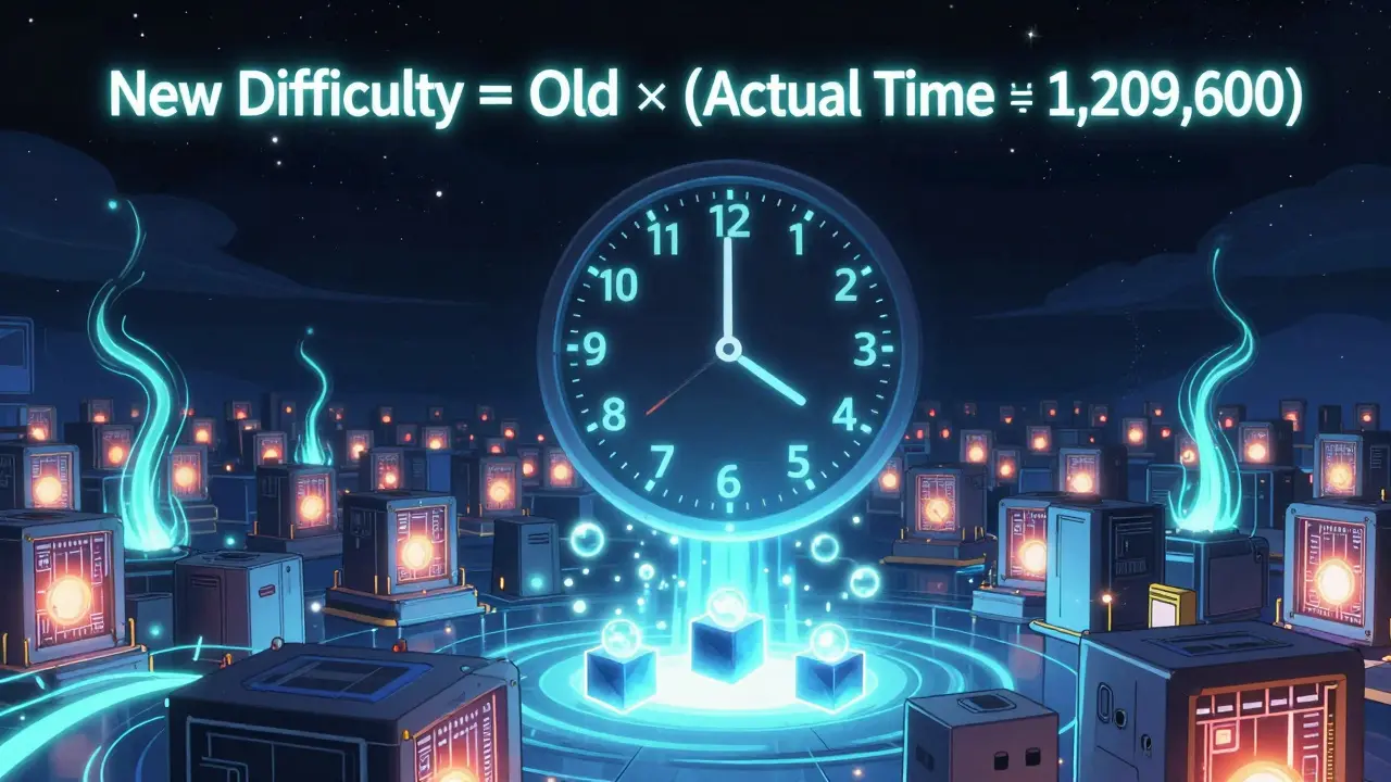 How Bitcoin Adjusts Mining Difficulty to Maintain Block Time