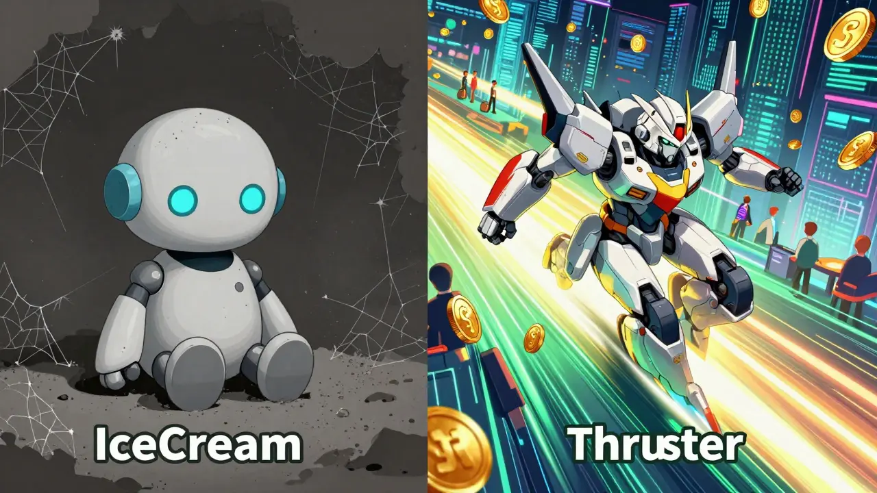 Comparison of inactive DEX vs busy thriving exchange