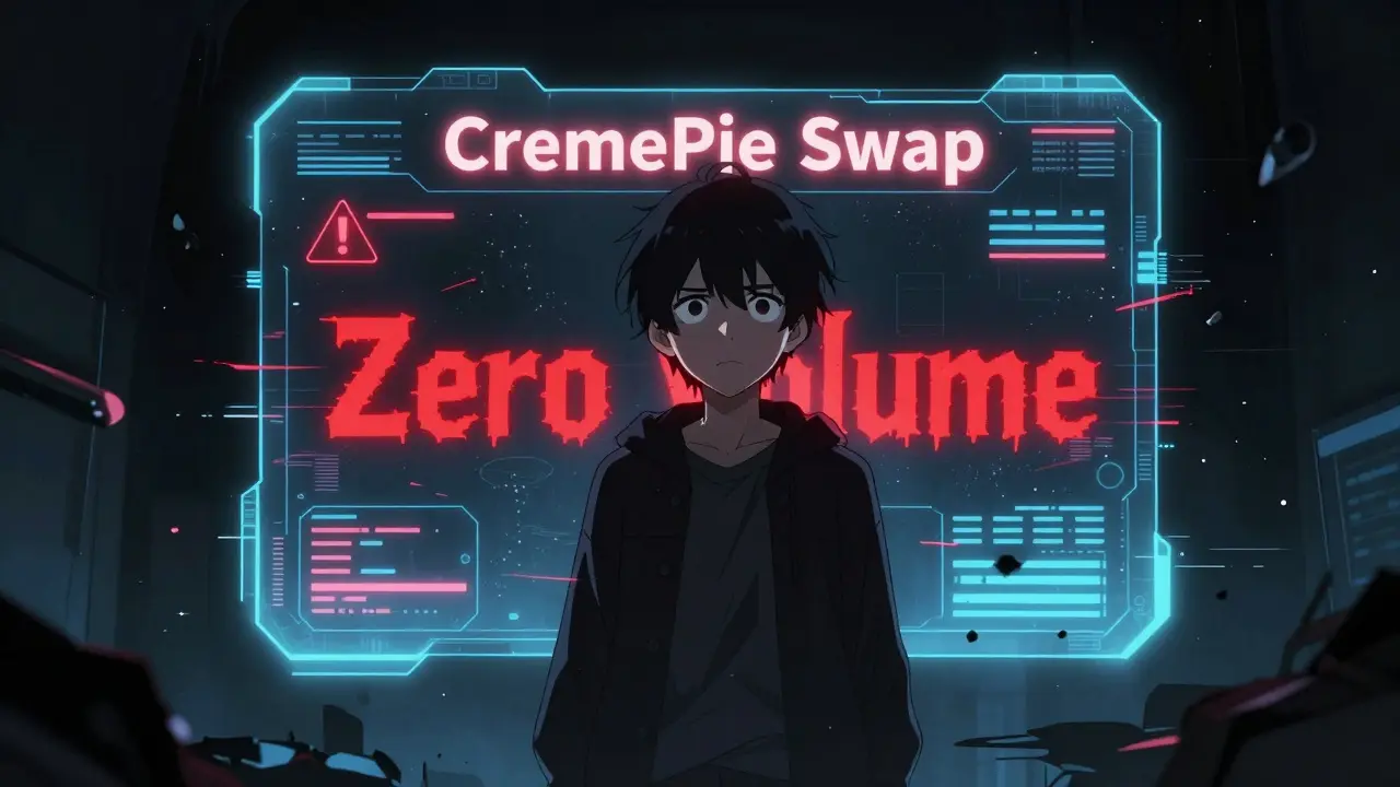 CremePie Swap Review: High-Risk DEX with Zero Volume and Scam Warnings