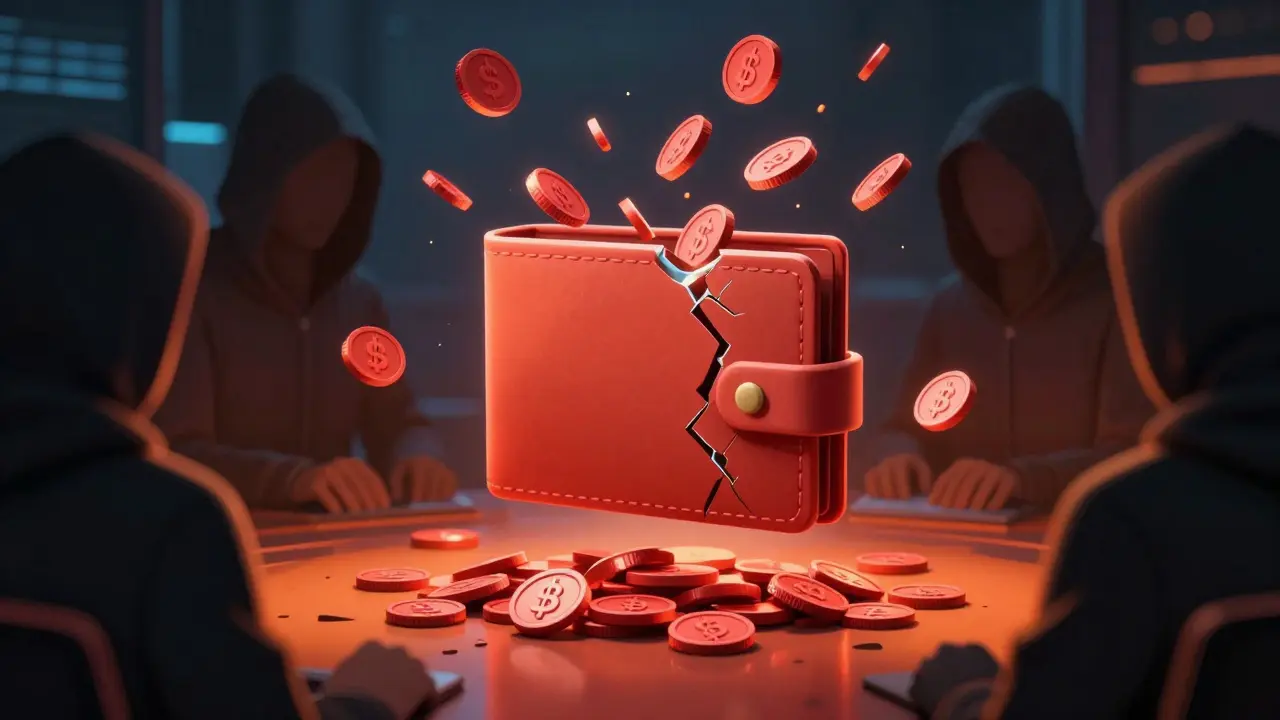 Anime visualization of crypto security risks and high fees