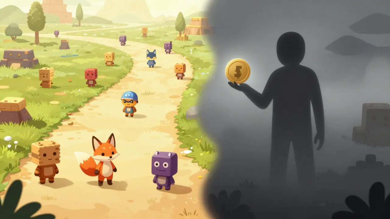 Split path choice between safe gaming platforms and risky unknown options