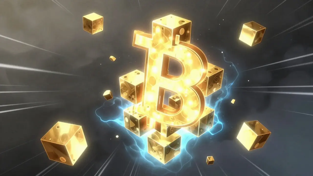 Abstract blockchain strengthening as weaker nodes fade away