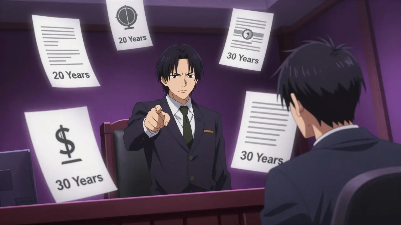 Anime prosecutor stacking years of prison charges